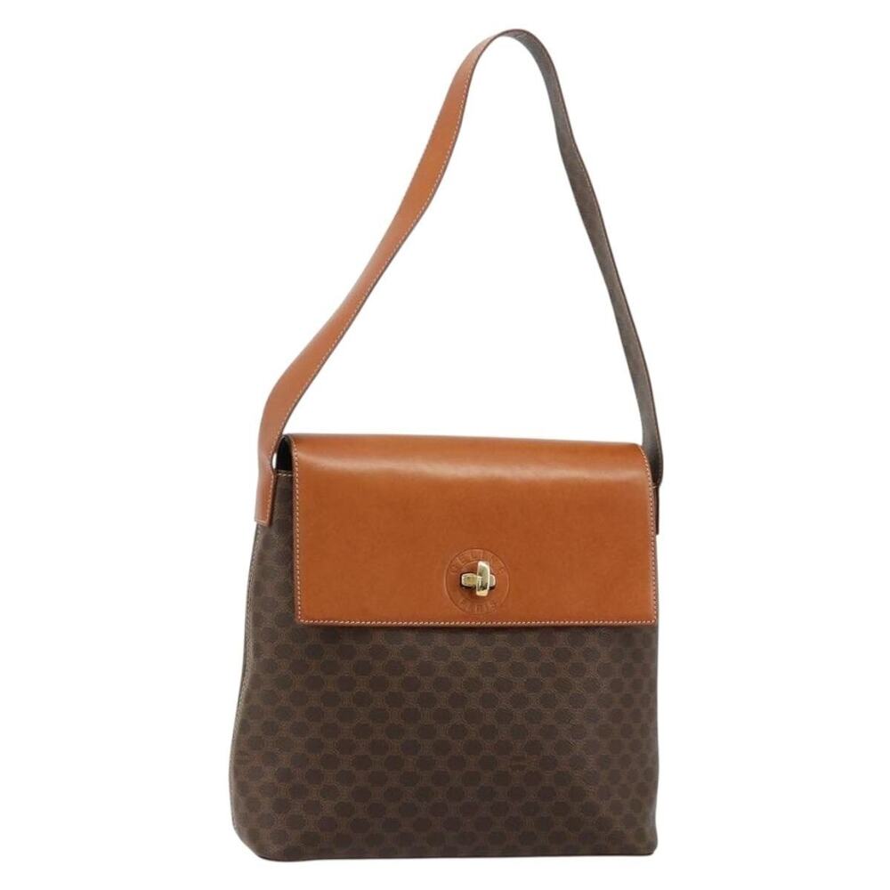 Celine Macadam Shoulder Bag Brown